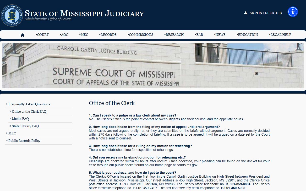 Benton County Circuit Clerk records and copy fee information