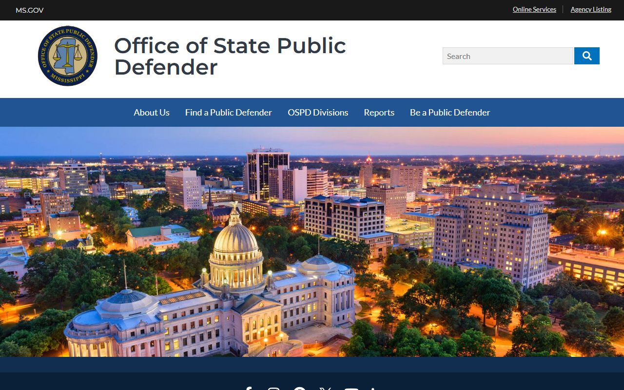 Mississippi Office of State Public Defender resource for Benton County arrest records and charges