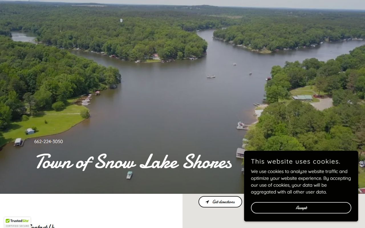 Town of Snow Lake Shores page for Benton County marriage and divorce records context